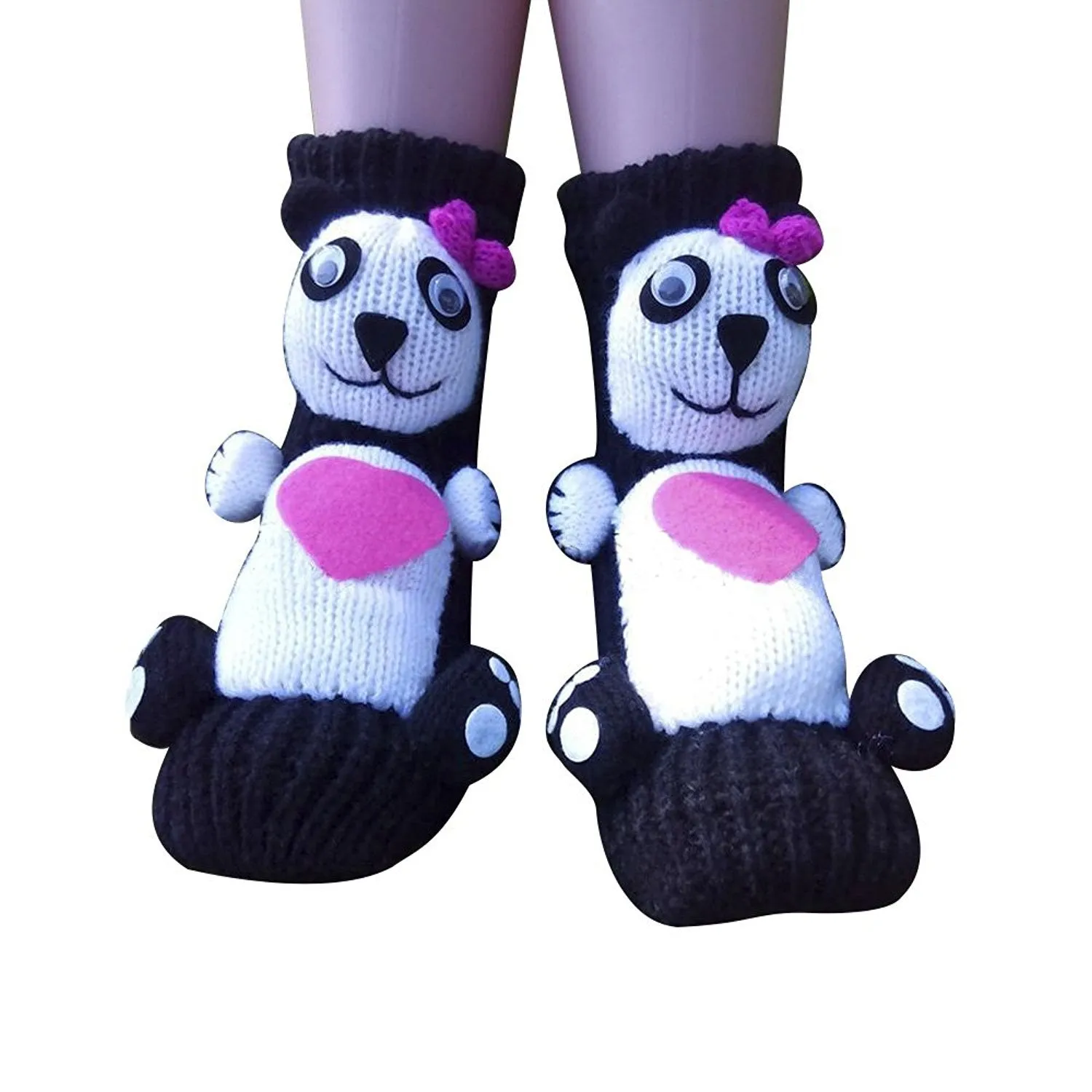 3D Cartoon Anti-Skid Wool Socks Knit Socks Thickened Winter Warm Christmas Socks