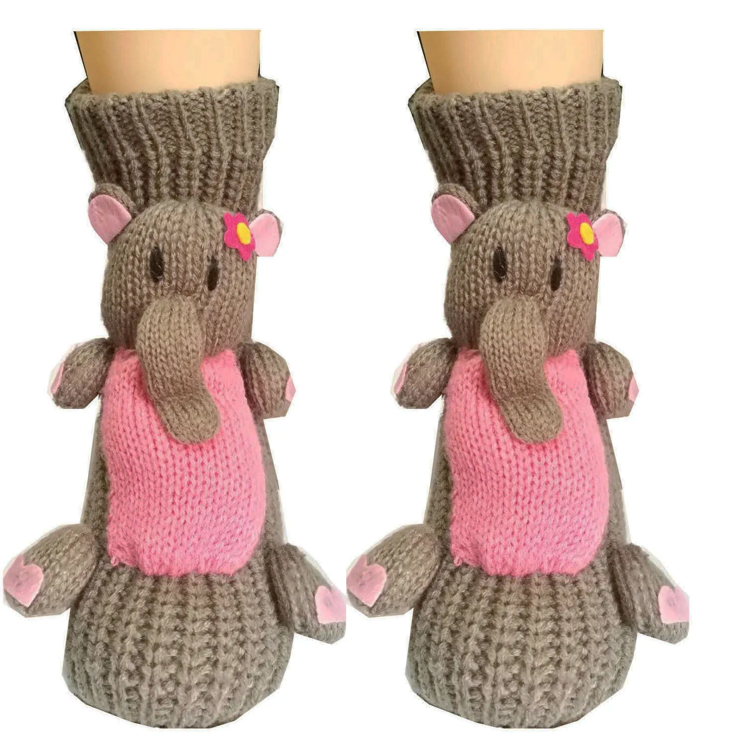 3D Cartoon Anti-Skid Wool Socks Knit Socks Thickened Winter Warm Christmas Socks