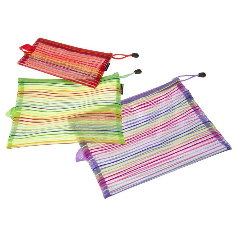 3Pc Travelon Mesh Organizer Pouches Makeup Bag Pouch Cosmetic Storage Travel Set