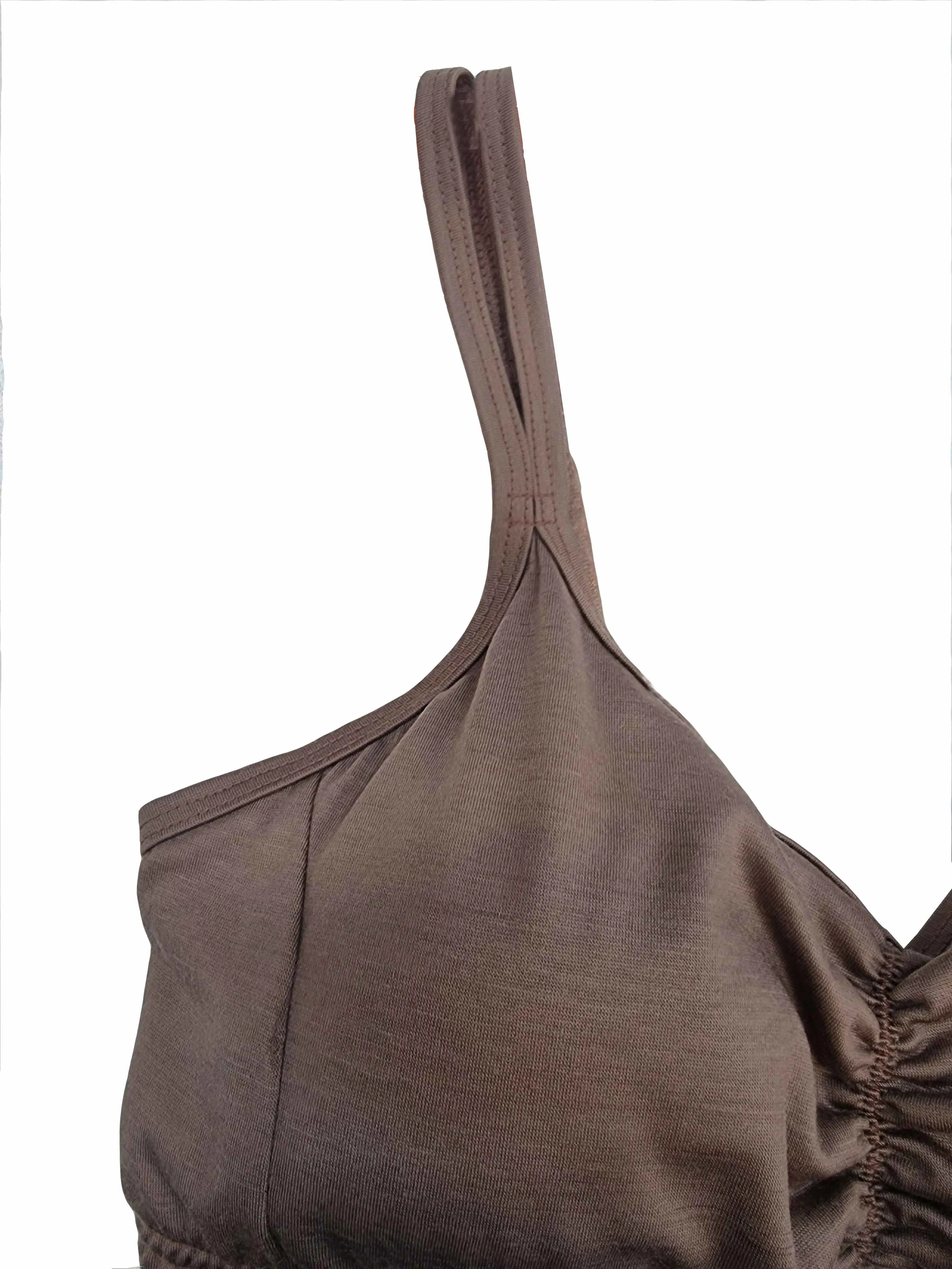 #6206 Merino Crop Top with Adjustable Straps