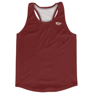 Blank Red Maroon Running Racerback Singlet Track Tops Made In USA