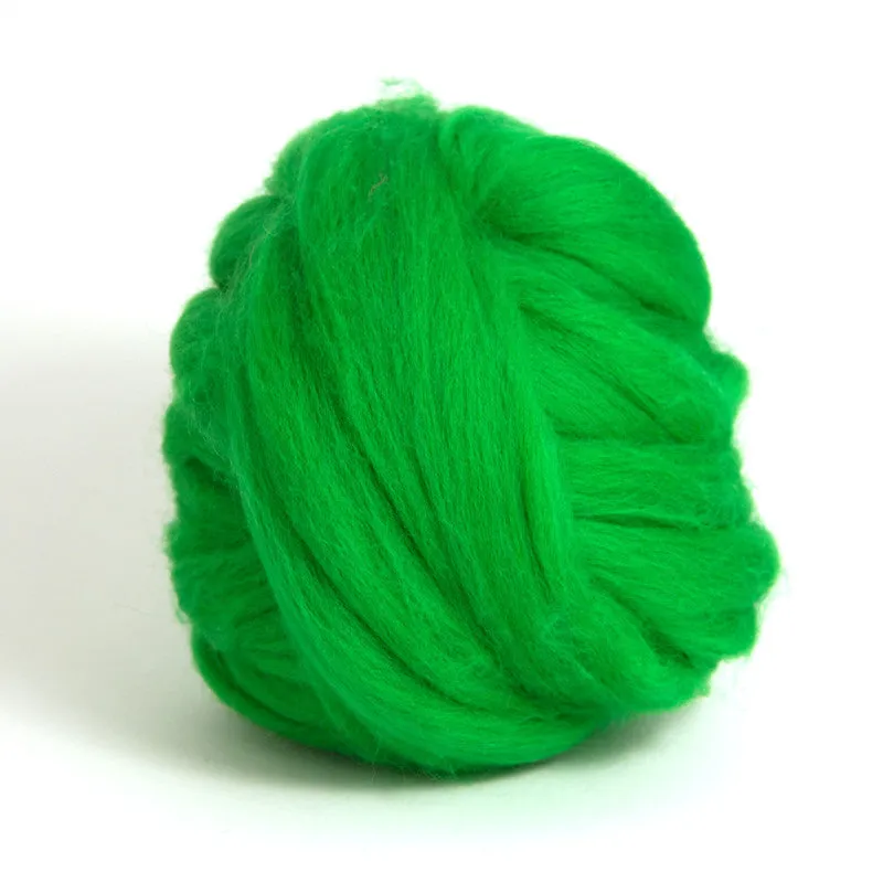 Emerald Dyed Merino Tops