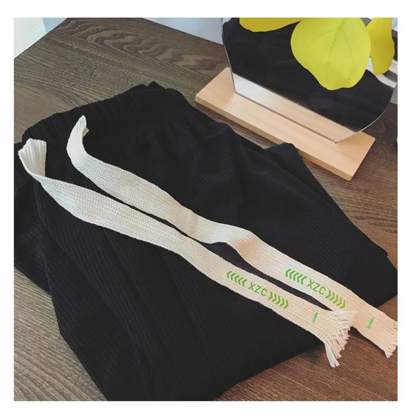 Floor-Length Casual Straight Pit Strip Draping Petite Loose Fit High-Waisted Pants