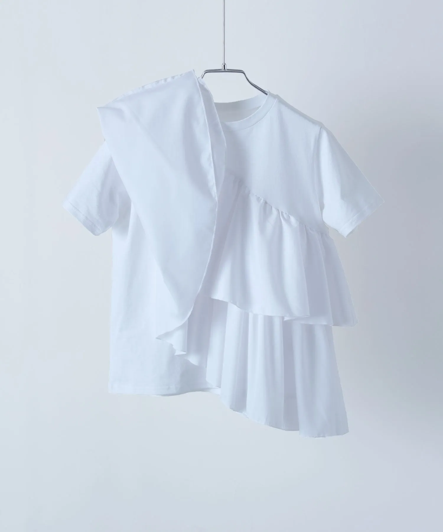 Frills asymmetric tops