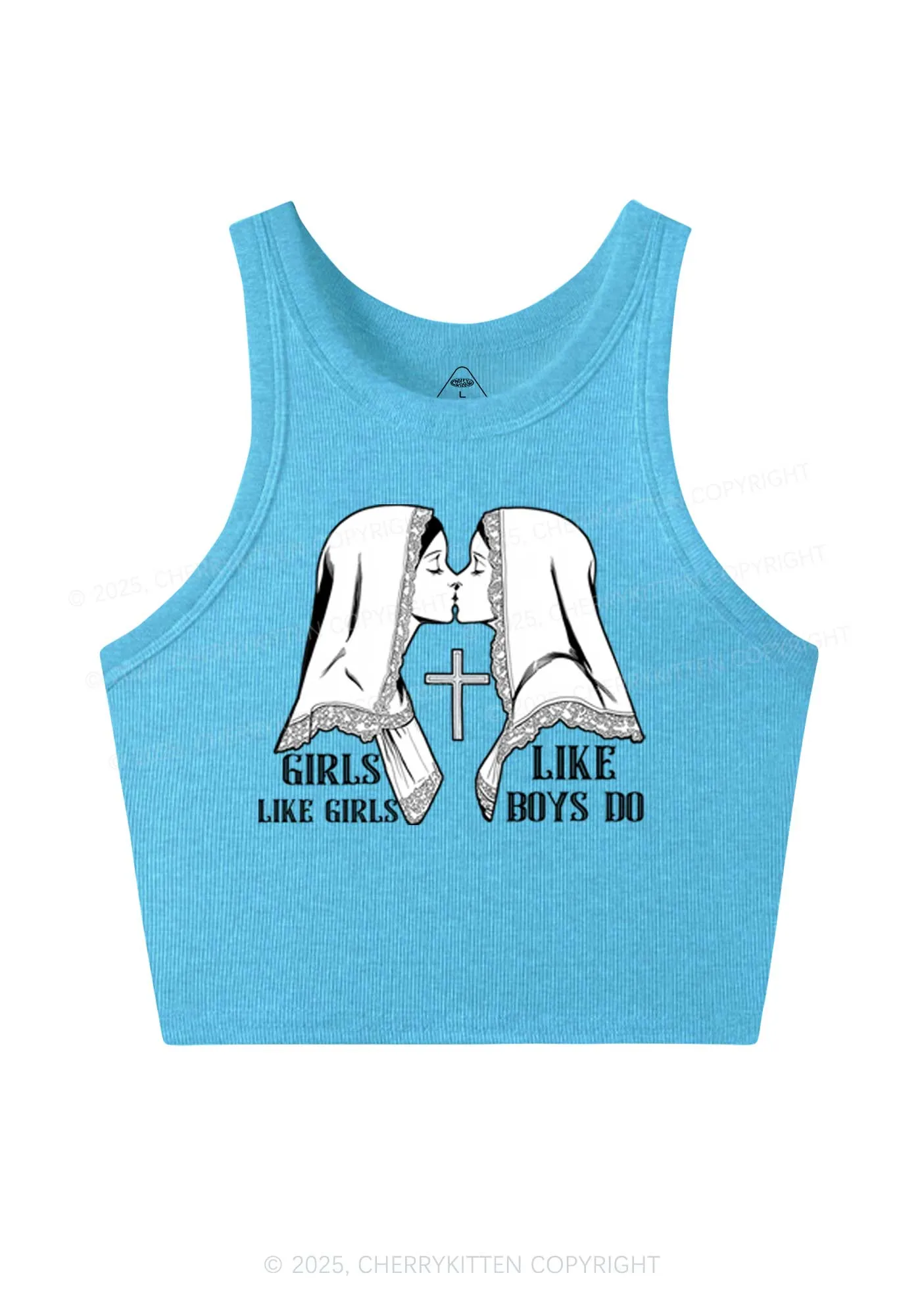 Girls Like Girls Pride Y2K Crop Tank Top Cherrykitten