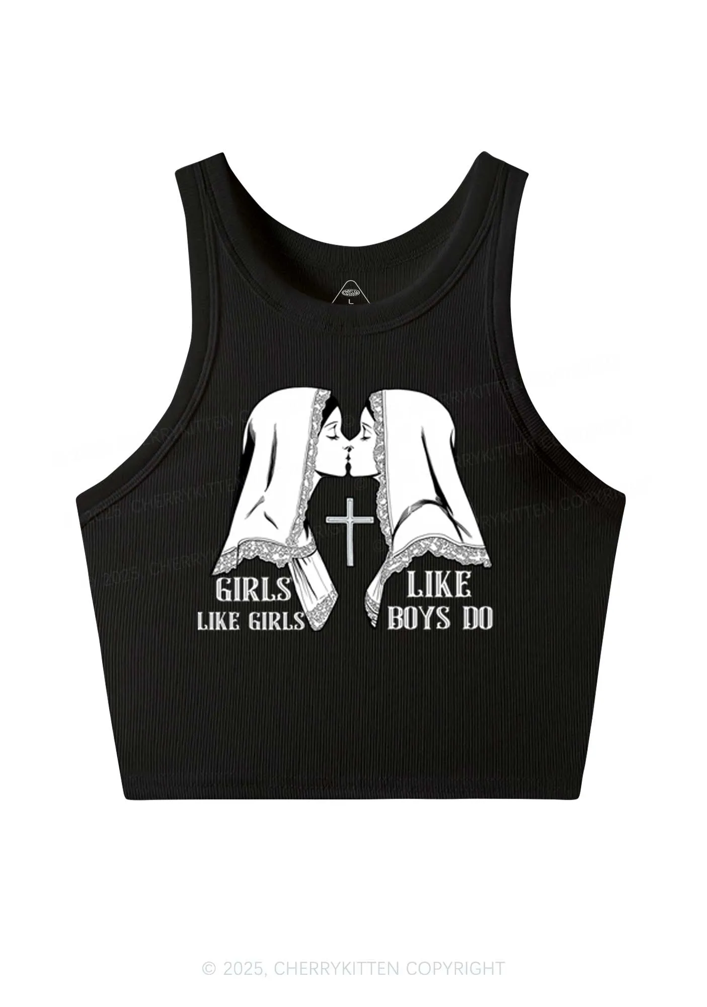 Girls Like Girls Pride Y2K Crop Tank Top Cherrykitten