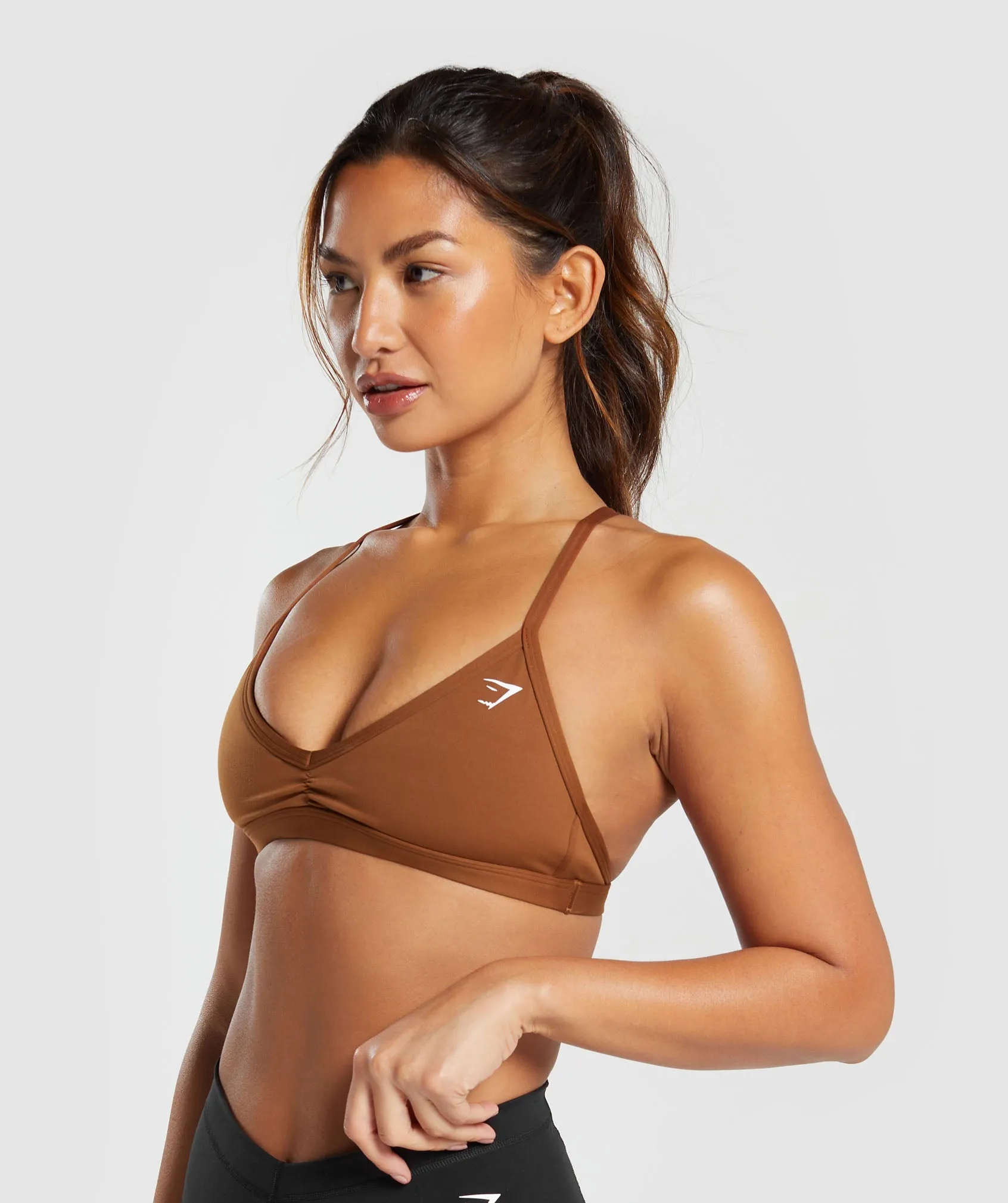 Gymshark Minimal Sports Bra - Copper Brown