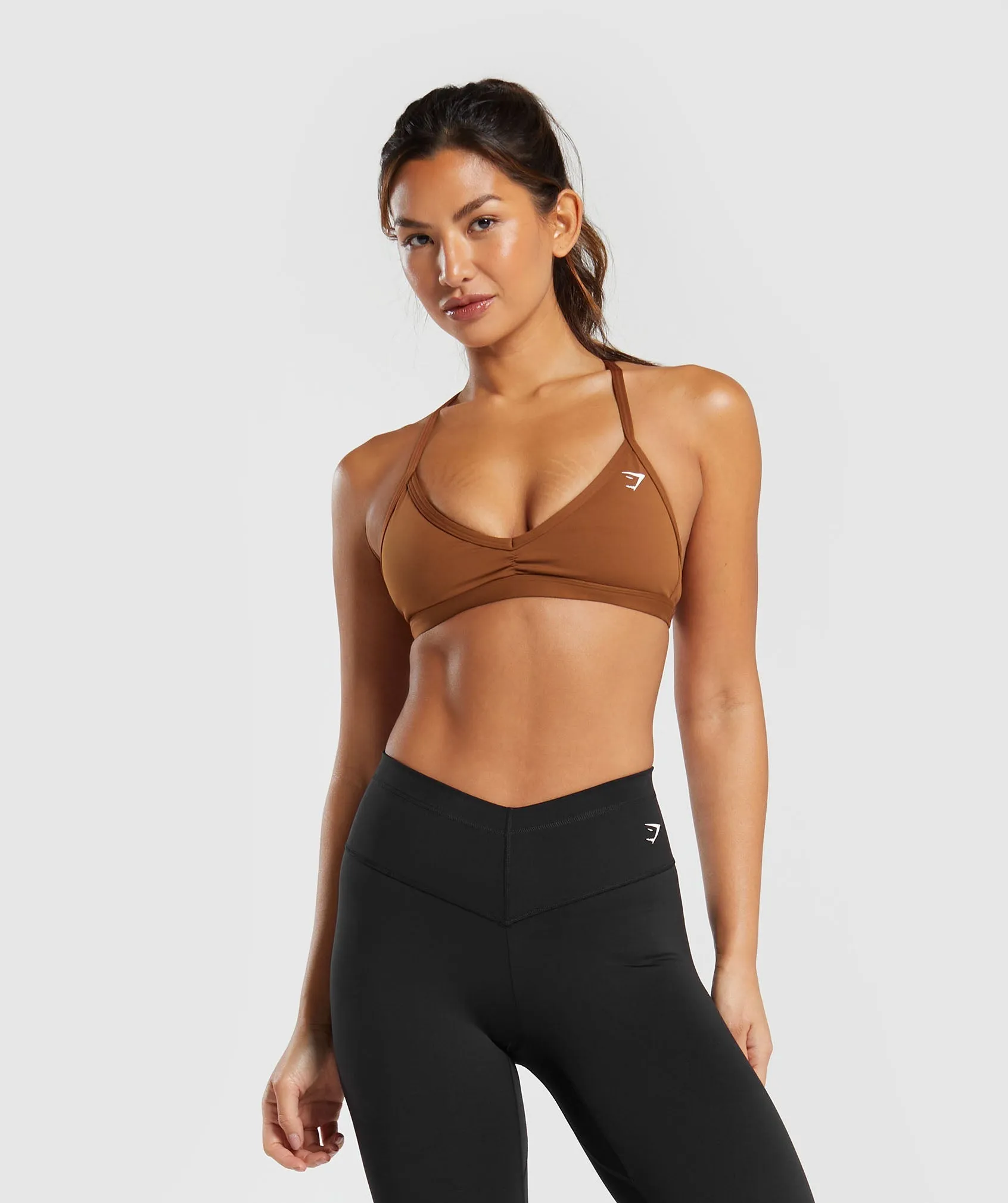 Gymshark Minimal Sports Bra - Copper Brown