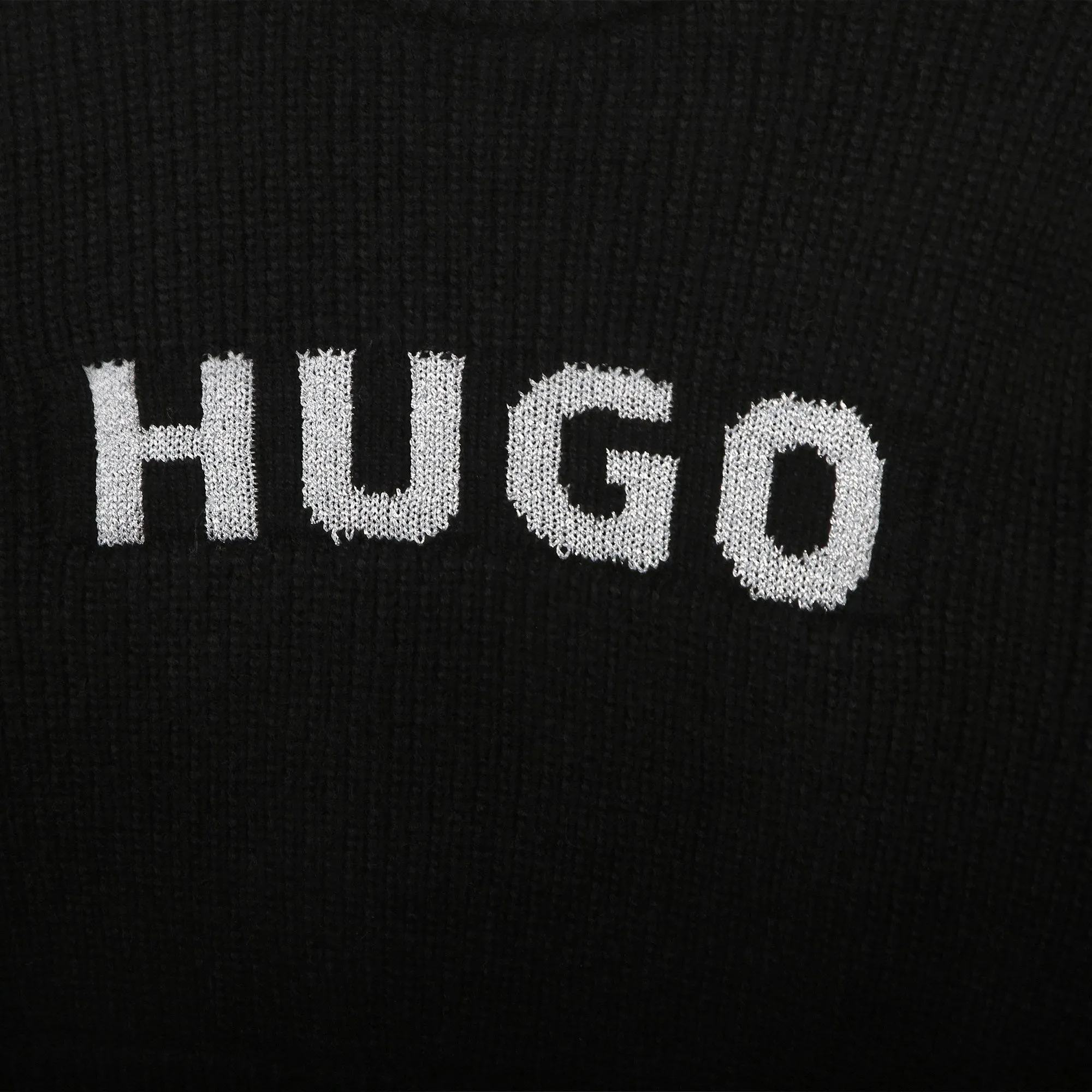 Hugo Kids Girls Cropped Sweater - Black