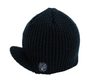 Knuckleheads - Pebbled Visor Beanie in Navy