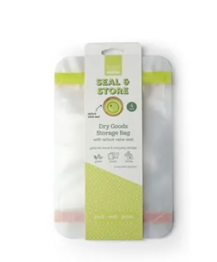 Krumbs Kitchen Essentials Seal & Store 4-Pack Dry Goods Storage Bags