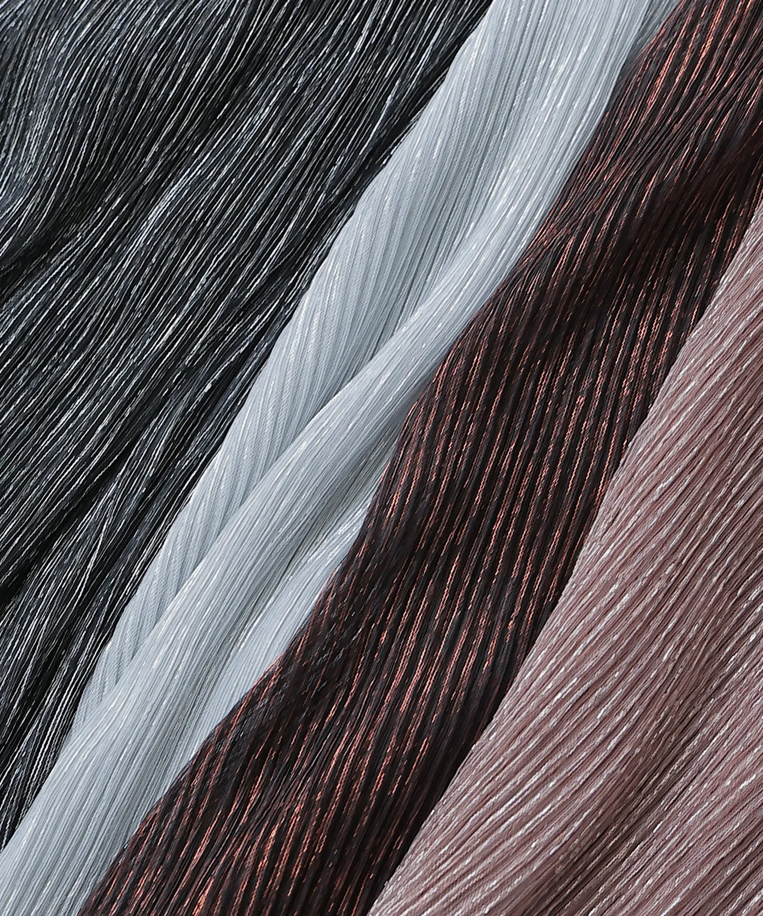 Lame sheer pleats tops