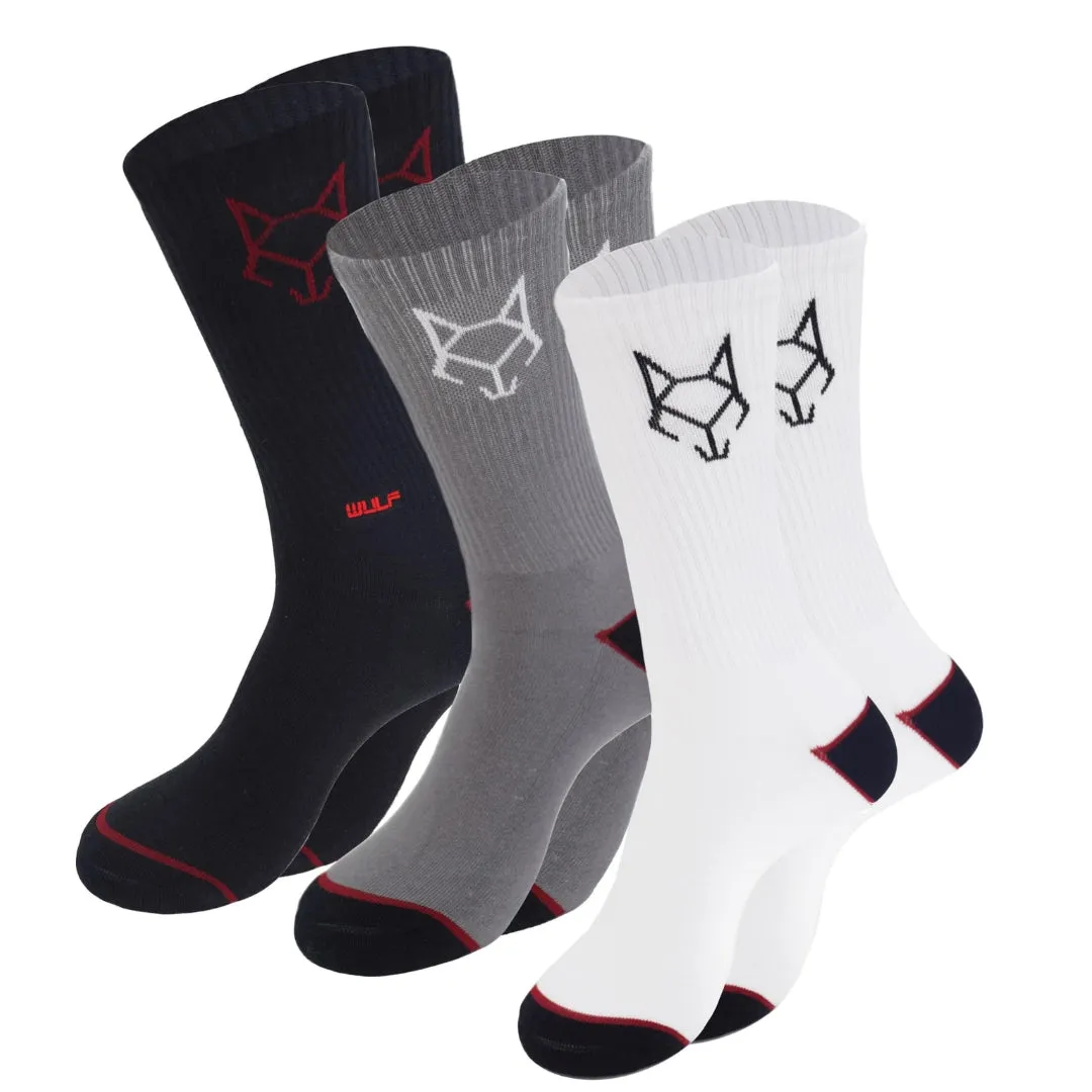 Men's Classic Crew Socks - Multi Color - Pack of 3