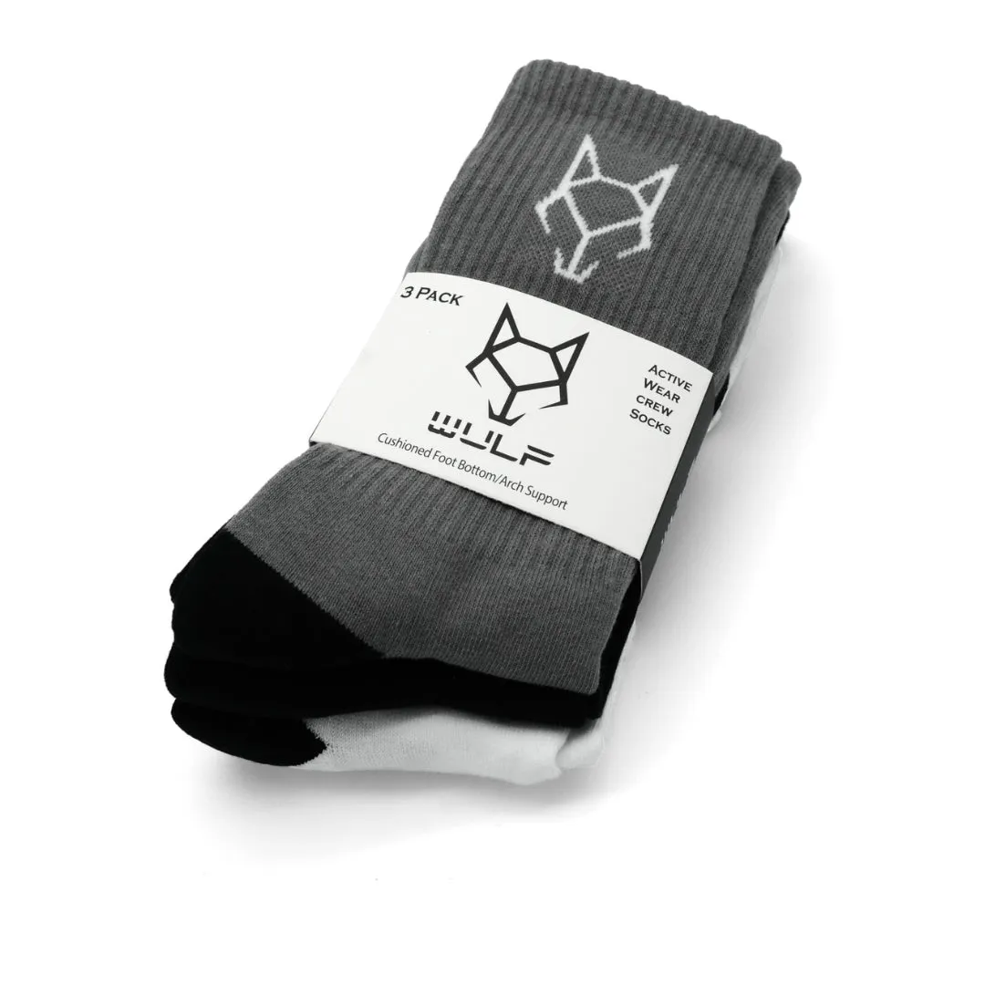Men's Classic Crew Socks - Multi Color - Pack of 3