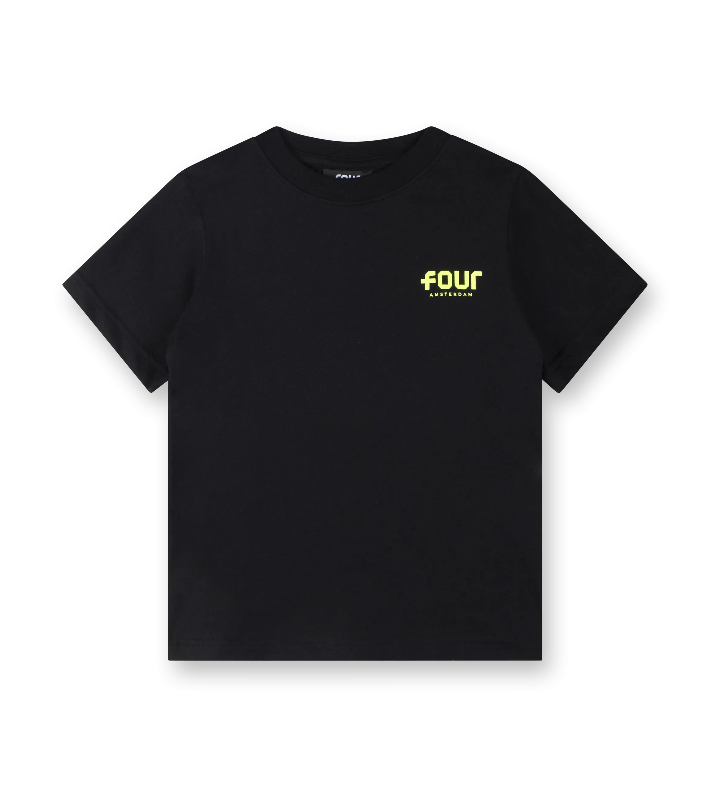 Neon Yellow Logo T-shirt Black