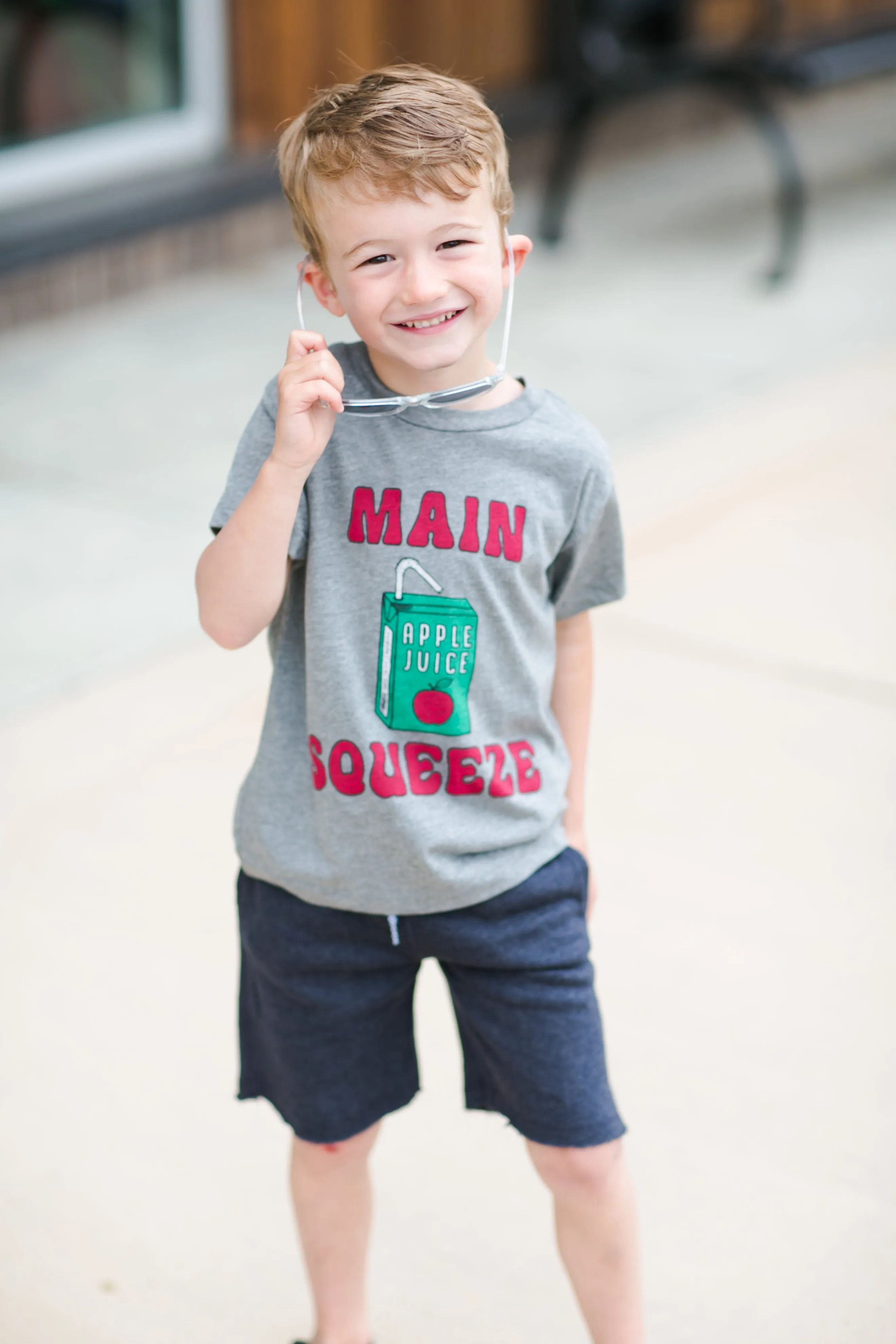 Rivet Kids - Main Squeeze Tee in Heather Grey