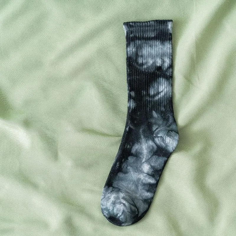 Unisex Tie-Dye Cotton & Polyester Socks