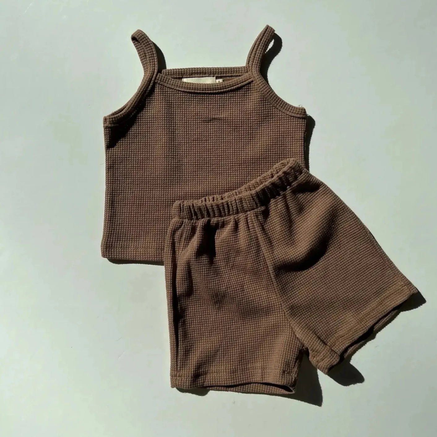 Waffle Short Set