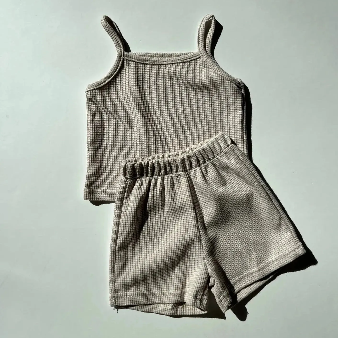 Waffle Short Set